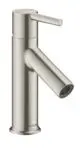 AXOR-HG-AXOR-Starck-Einhebel-Waschtischmischer-80-mit-Hebelgriff-fuer-Handwaschbecken-mit-Zugstangen-Ablaufgarnitur-Edelstahl-Optic-10102800 gallery number 1